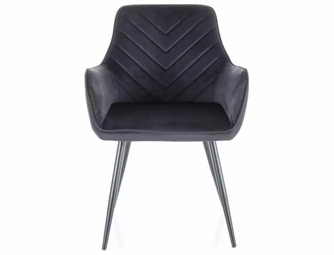 Designer Stuhl Figaro Velvet Black