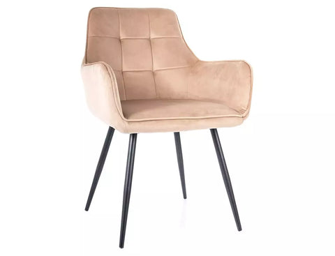Designer Stuhl Lemoni Velvet Beige