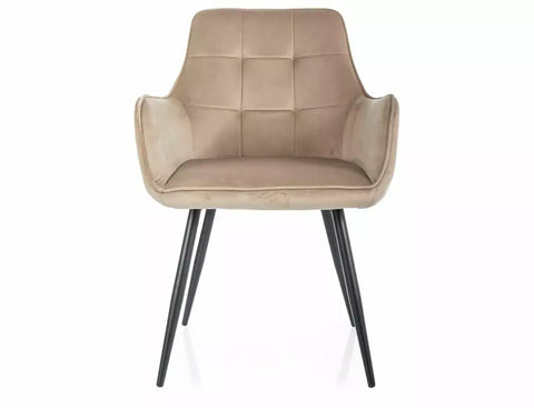 Designer Stuhl Lemoni Velvet Beige