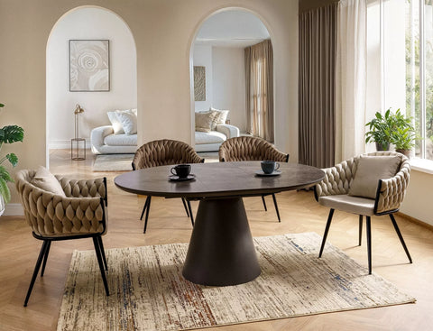 Designer Stuhl Nivo Velvet Beige