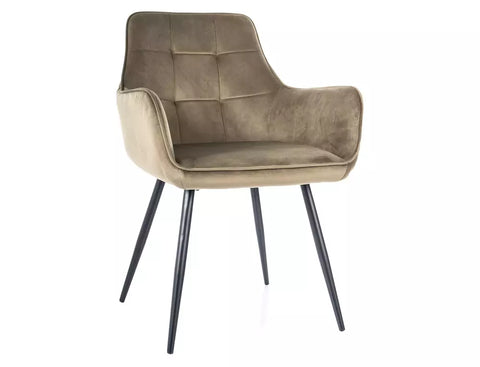 Designer Stuhl Lemoni Velvet Olivegreen