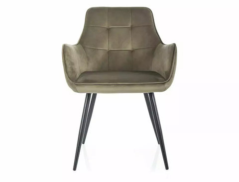 Designer Stuhl Lemoni Velvet Olivegreen