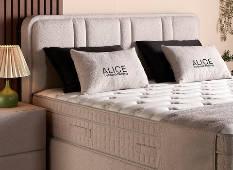 Designer Boxspringbett Alice mit Matratze & Stauraum