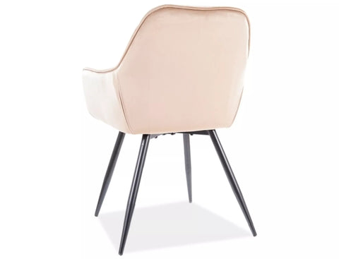 Designer Chair Eternity Velvet Beige