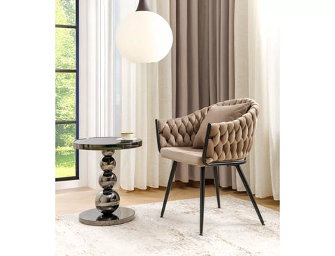 Designer Stuhl Nivo Velvet Brown