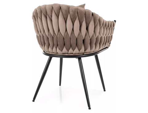 Designer Stuhl Nivo Velvet Brown