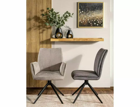 Designer Stuhl Coco Stoff grey