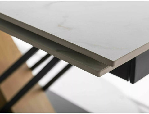 Designer dining table Duna with extension 160 - 240cm