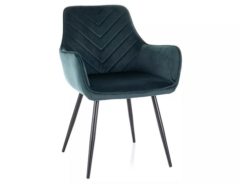 Designer Stuhl Figaro Velvet Green