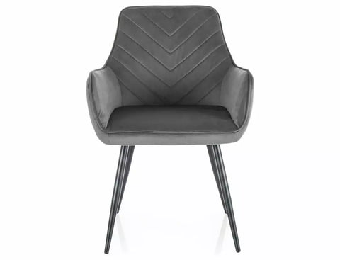 Designer Stuhl Figaro Velvet Grey