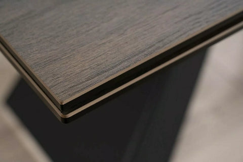 Designer dining table Westin Black with extension 160 - 240cm