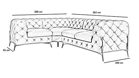 Designer sofa Chelsea Corner