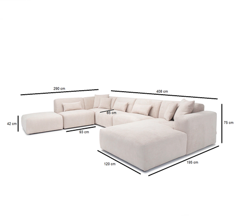 Designer sofa Cloud Maxi