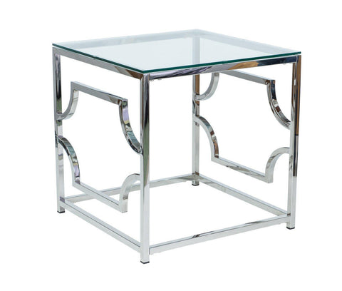 Designer Beistelltisch Verso silver - Luxano
