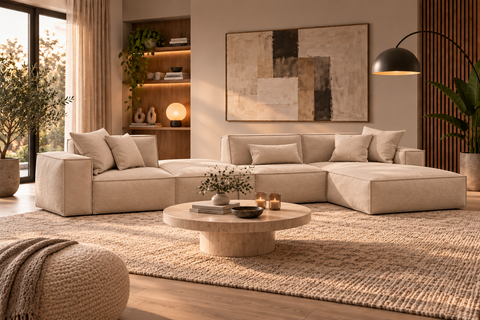 Designersofa Bellagio One + Hocker