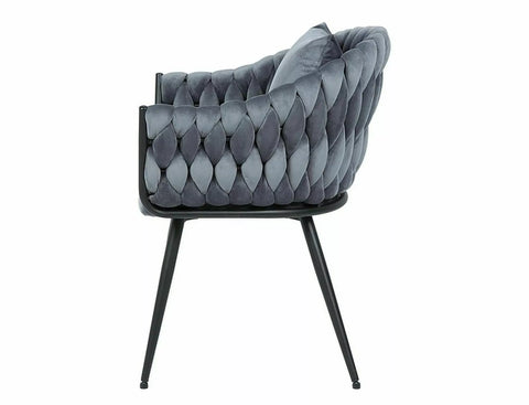 Designer chair Nivo Velvet Grey 