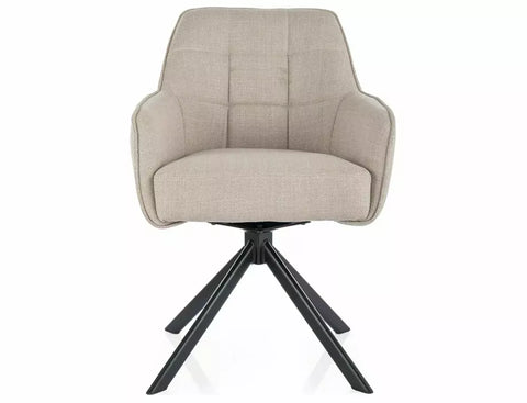 Designer chair Eternity faux leather grey 