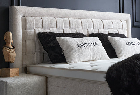 Designer Boxspringbett Arcana mit Matratze & Stauraum