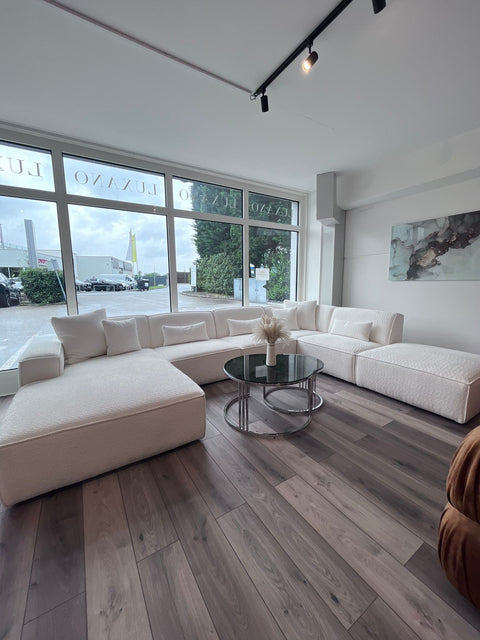 Sofa Bellagio 200x400x295cm SOFORT VERFÜGBAR "Teddy white"