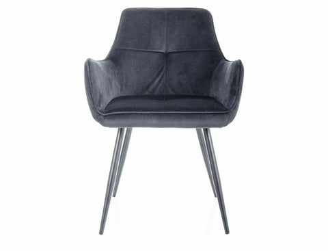 Designer chair Eternity faux leather grey 