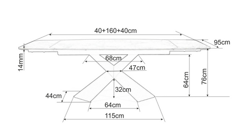 Designer Esstisch Avanger mit Auszug 160-240 cm