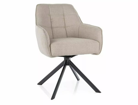 Designer chair Eternity faux leather grey 