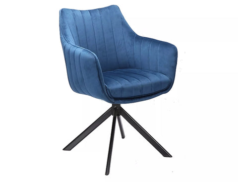 Designer Stuhl Aralia Velvet Blue