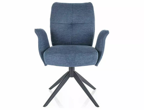 Designer chair Alibi Velvet Black