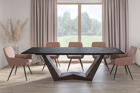 Designer dining table Bonucci with extension 200-250 cm