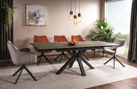 Designer dining table Columbo with extension 160-240cm