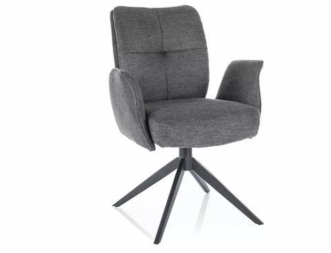 Designer chair Alibi Velvet Black