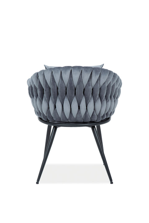 Designer chair Nivo Velvet Grey 