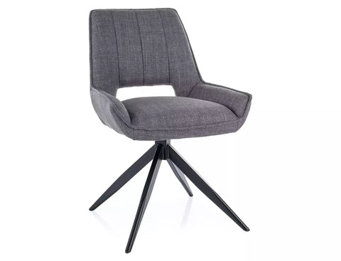 Designer chair Eternity faux leather grey 