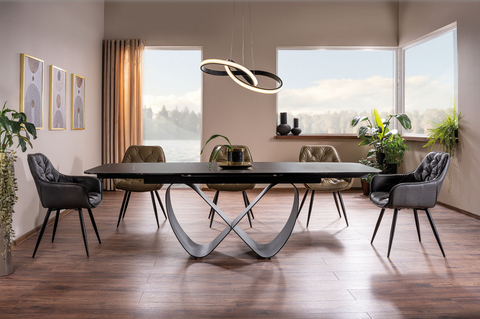 Designer dining table Infinity with extension 160 - 240cm 