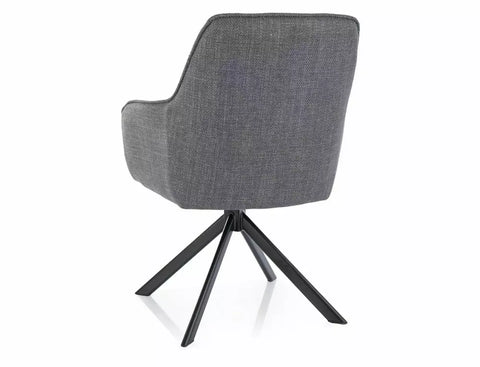 Designer chair Eternity faux leather grey 