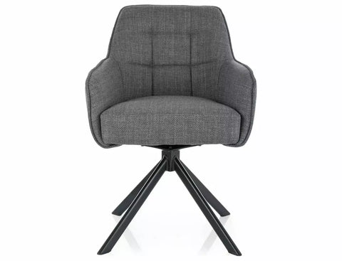 Designer chair Eternity faux leather grey 