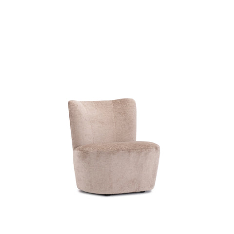 Designer lounge chair Casto Velvet Grey 