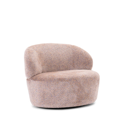 Designer lounge chair Casto Velvet Grey 