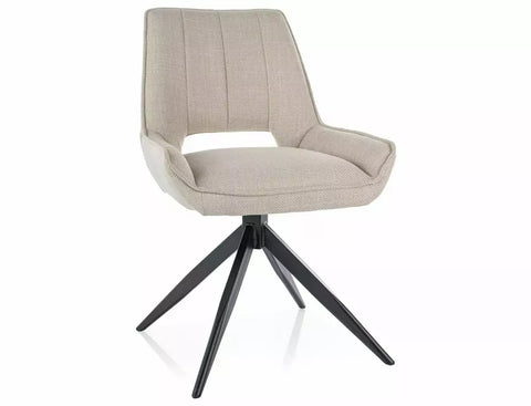 Designer chair Eternity faux leather grey 