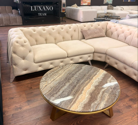 Sofa Chelsea Corner ab Ausstellung (Samt beige)