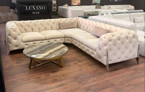 Sofa Chelsea Corner ab Ausstellung (Samt beige)