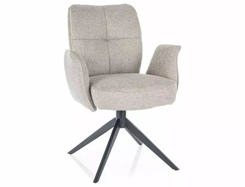 Designer chair Alibi Velvet Black