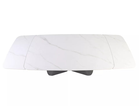 Designer Esstisch Arando white mit Auszug 160 - 240cm