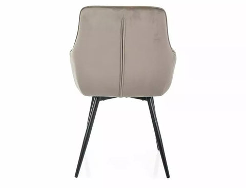 Designer Stuhl Agape Velvet Beige