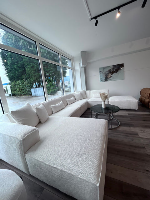 Sofa Bellagio 200x400x295cm SOFORT VERFÜGBAR "Teddy white"