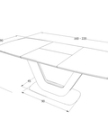 Designer Esstisch Arano mit Auszug 160-220 cm - Luxano