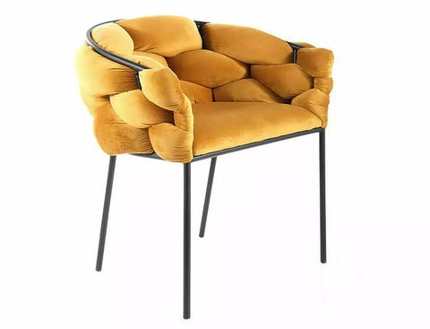 Designer chair Dutch Velvet Curry 