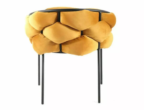 Designer chair Dutch Velvet Curry 