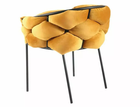 Designer chair Dutch Velvet Curry 