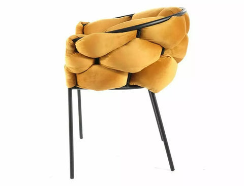 Designer chair Dutch Velvet Curry 